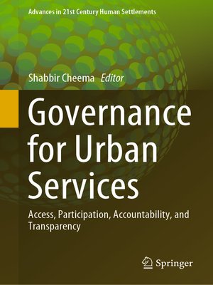 cover image of Governance for Urban Services